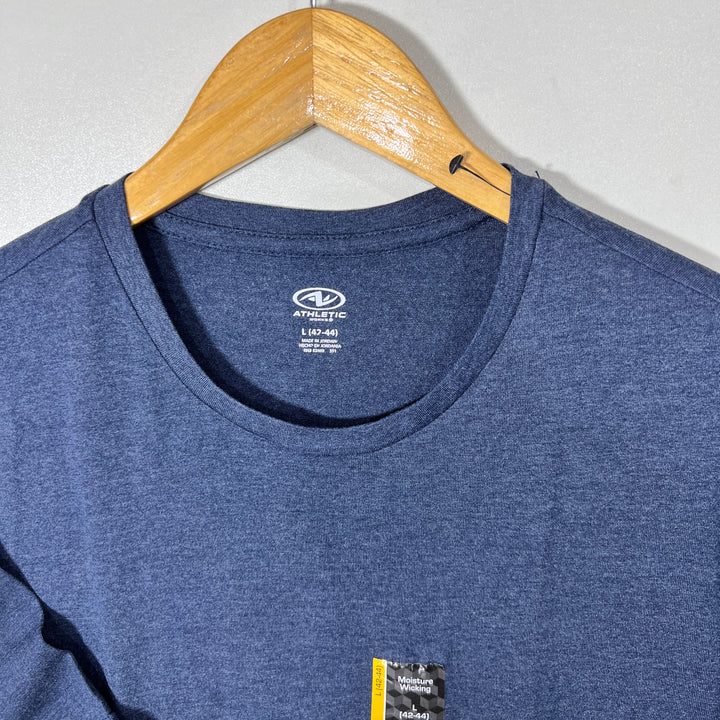 ATHLETIC WORKS MOISTURE WICKING COTTON TSHIRT BRAND NEW