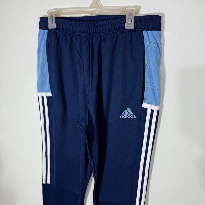 ADIDAS AEROREADY SPORT TROUSER WITH SIDE ZIP POCKETS BLUE COLOUR