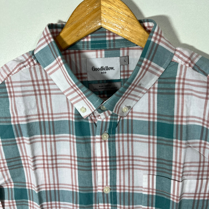 GOOD FELLOW &CO BUTTON DOWN CASUAL COTTON SHIRT