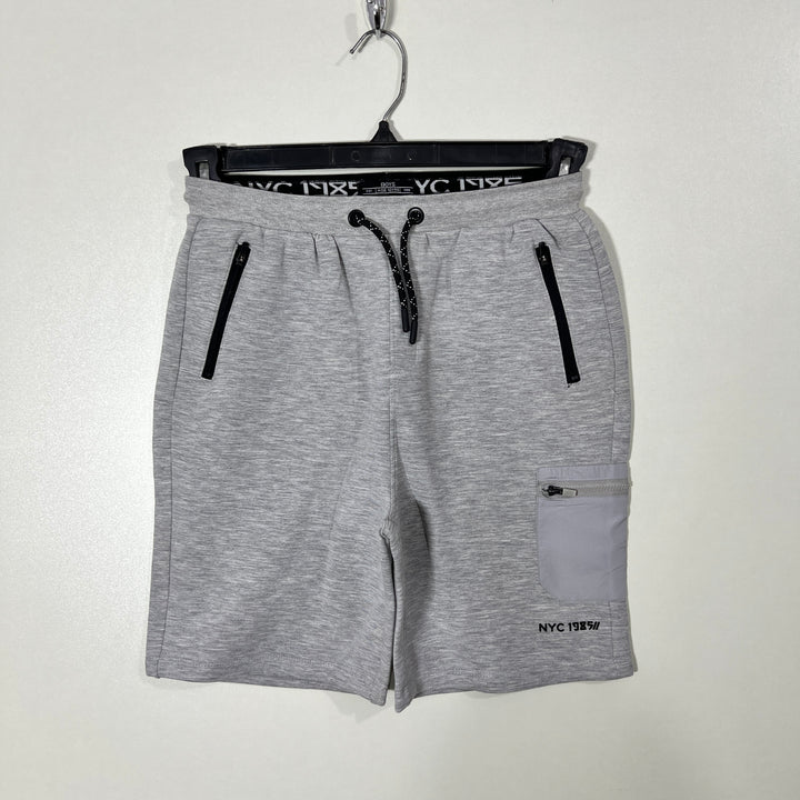 NYC SWEAT SHORT WITH SIDE ZIP POCKETS