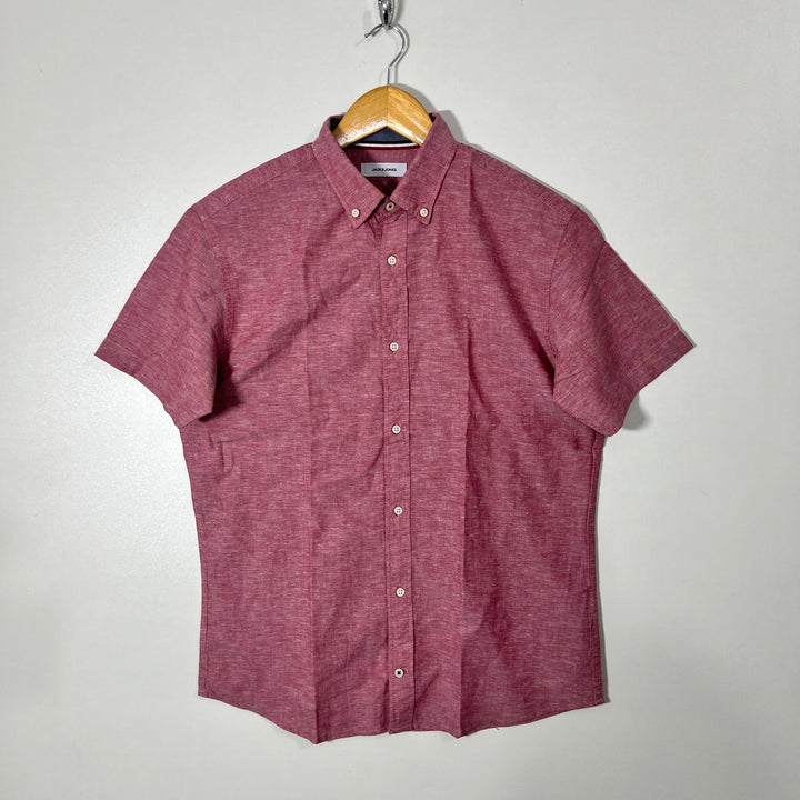 JACK & JONES BUTTON DOWN HALF SLEEVES SHIRT