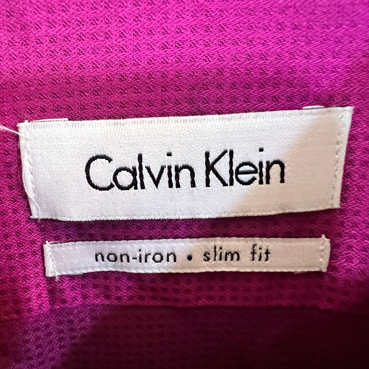 CALVIN KLEIN SLIM FIT NON IRON FORMAL COTTON SHIRT