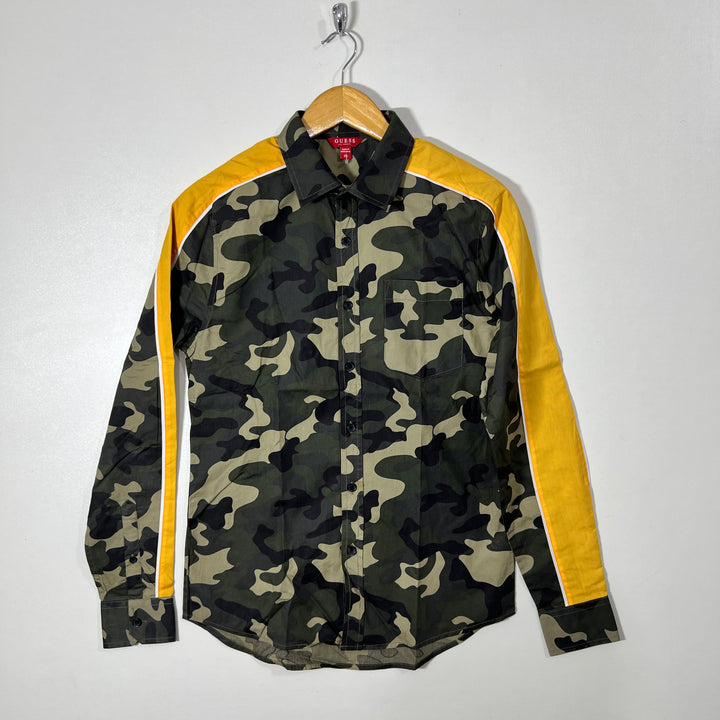 GUESS CAMOUFLAGE COTTON SHIRT
