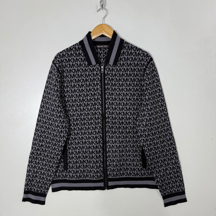 MICHAEL KORS BEN COLLAR SOFT TOUCH FULL ZIP SWEATER