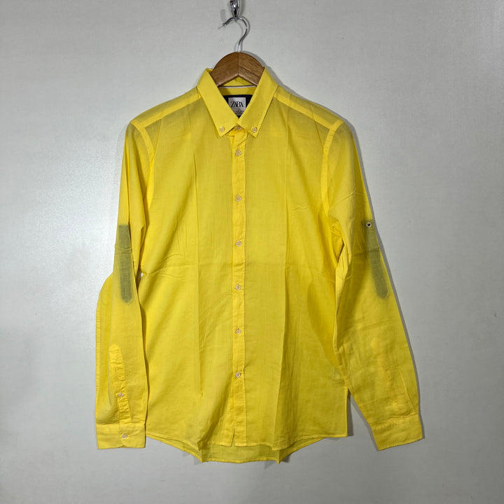ZARA BUTTON DOWN RELAXED FIT COTTON SHIRT