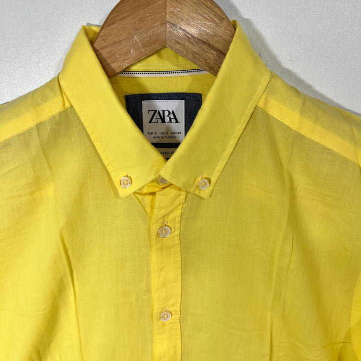 ZARA BUTTON DOWN RELAXED FIT COTTON SHIRT