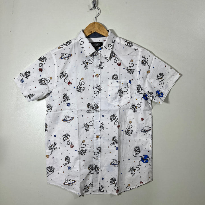 EIGHTY EIGHT HALF SLEEVES PRINTED SHIRT