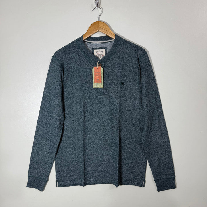 FAT FACE HENLEY COLLAR LONG SLEEVES COTTON TSHIRT BRAND NEW
