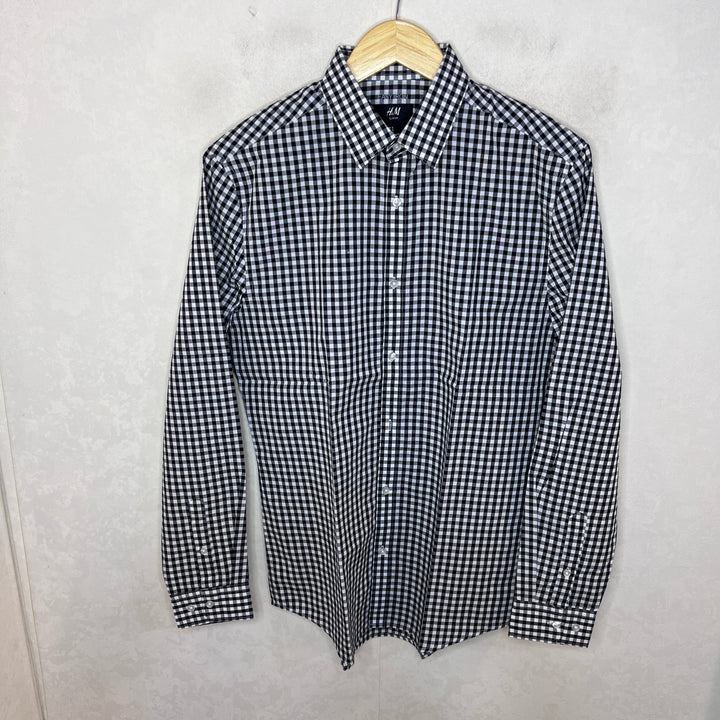 H&M EASY CARE SLIM FIT COTTON SHIRT