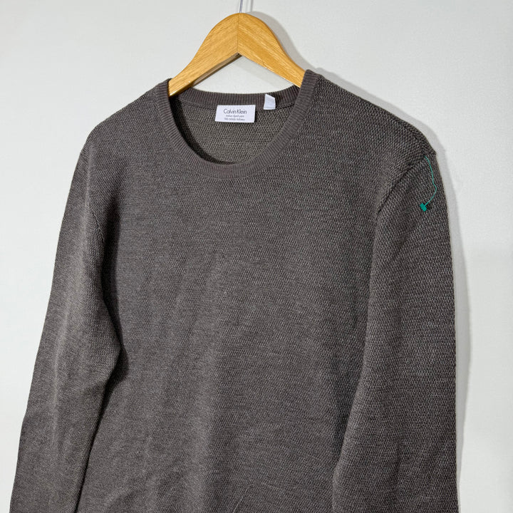 CALVIN KLEIN KNITTED MERINO WOOL SWEATER