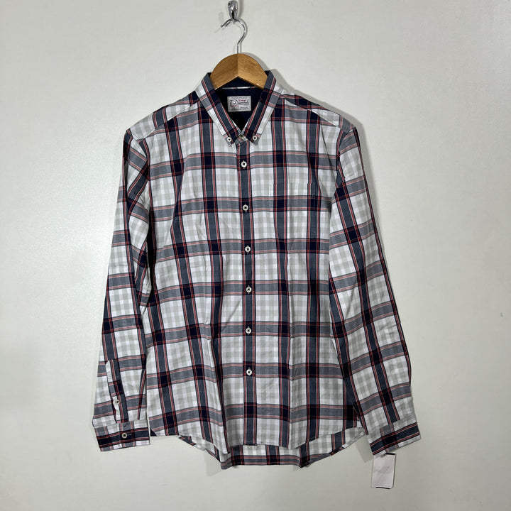 BINTAGE DIAMOND BUTTON DOWN CASUAL COTTON SHIRT