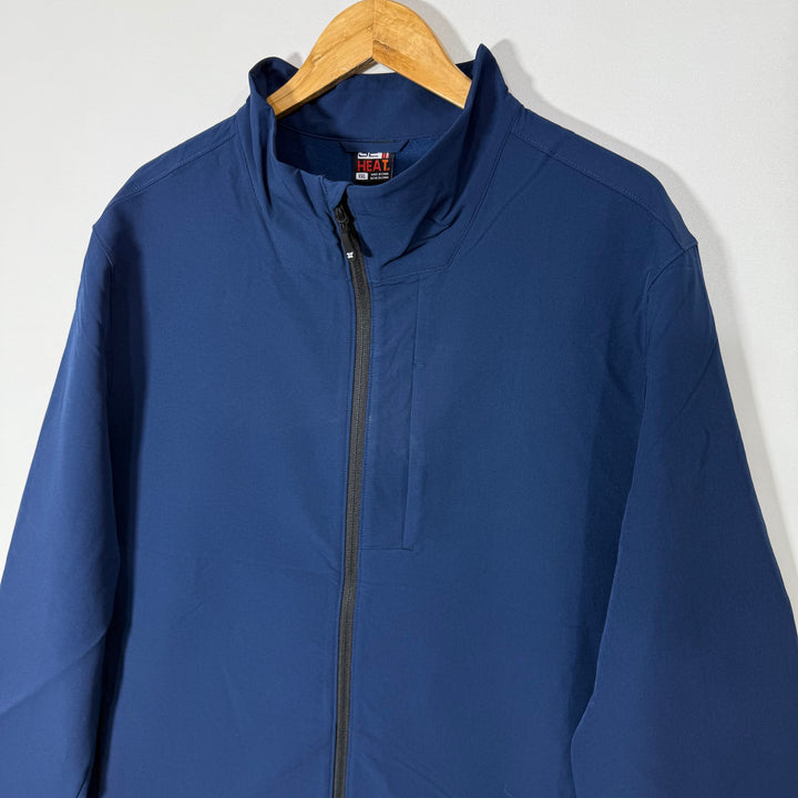 32 HEAT PERFORMANCE WINDBREAKER JACKET INNER FLEECE BLUE COLOUR