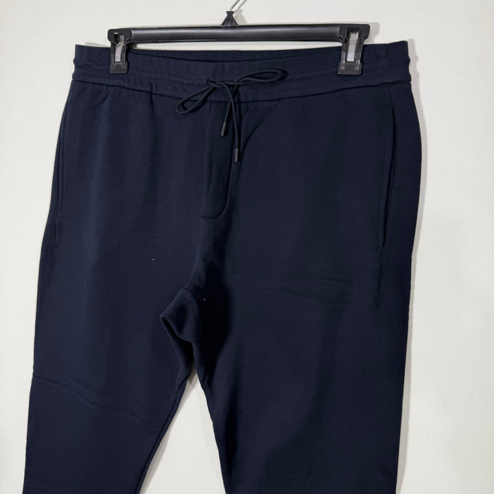 EMPORIO ARMANI FLEECE TROUSER BACK ZIP POCKETS BLUE COLOUR