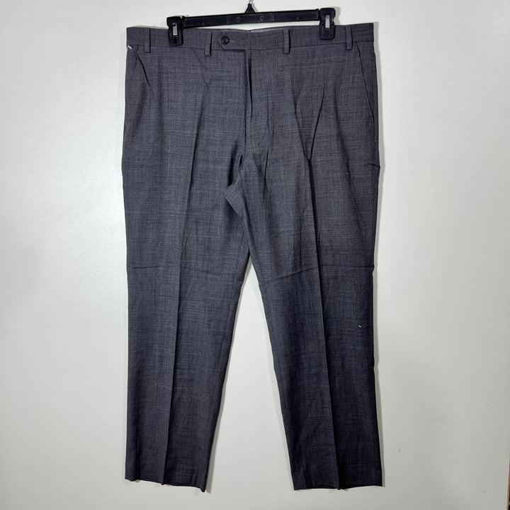 CHAPS SLIM FIT TEXTURE DRESS PANT WITHOUT STRETCH CHARCOAL GREY COLOUR