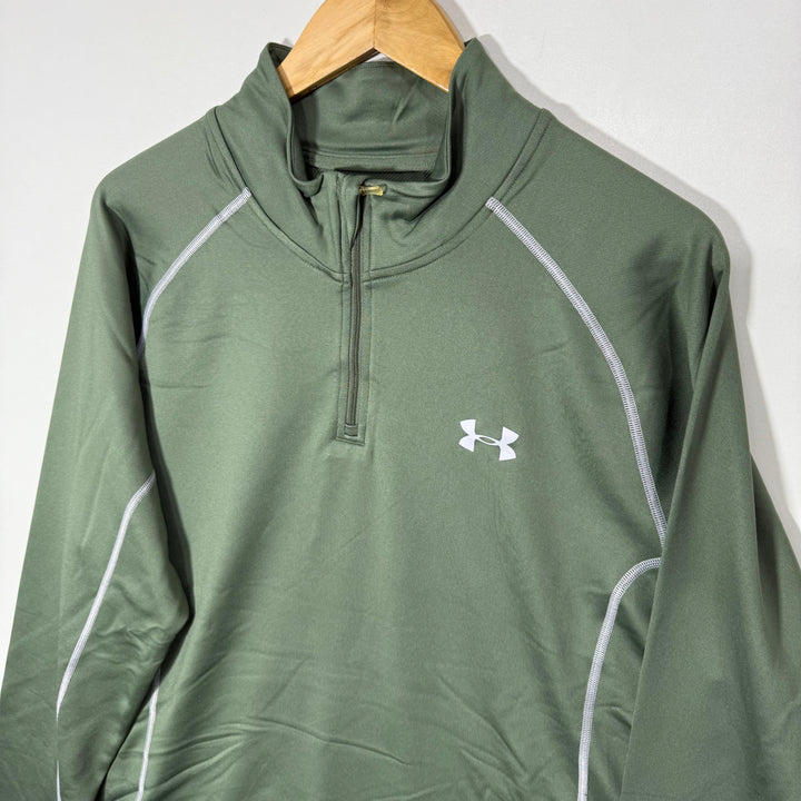 UNDER ARMOUR HEATGEAR FITTED HALF ZIP SPORT PULLOVER