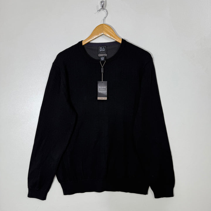 JOS A BANK TRAVEL TECH KNITED COTTON SWEATER BRAND NEW