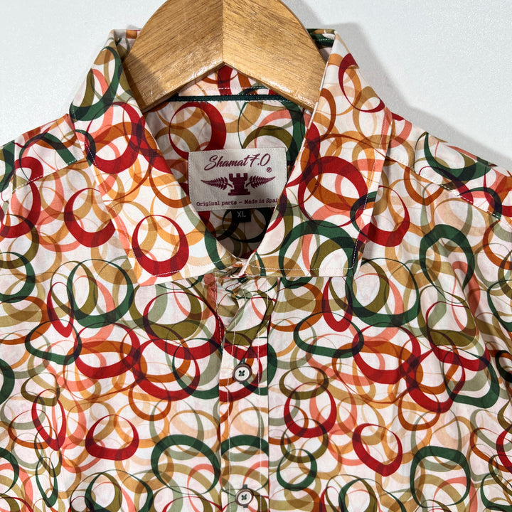 SHAMAT PRINTED CASUAL COTTON SHIRT