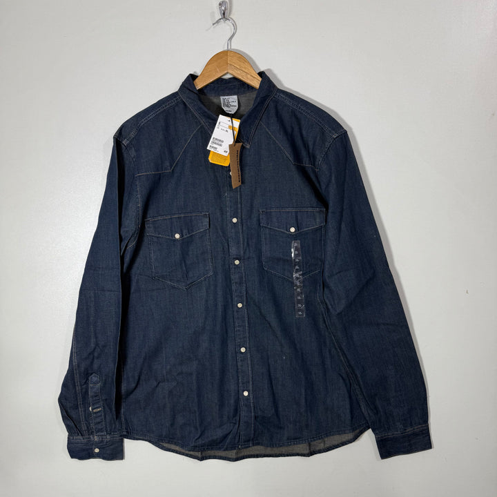H&M DOUBLE POCKETS DENIM SHIRT BRAND NEW