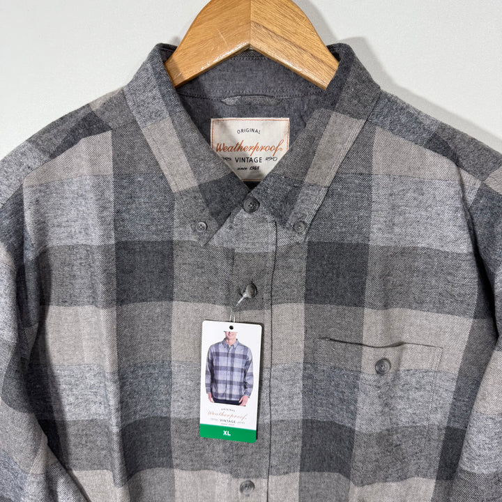 WEATHERPROOF VINTAGE BUTTON DOWN FLANNEL SHIRT BRAND NEW