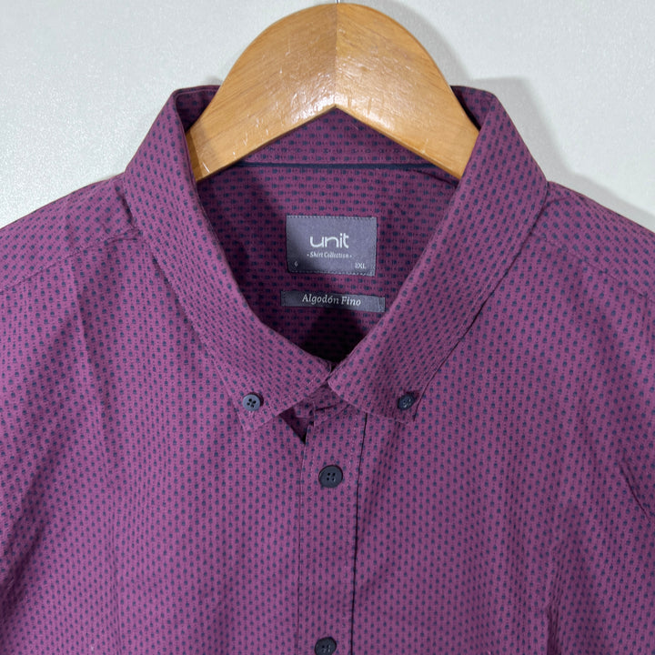 UNIT BUTTON DOWN CASUAL COTTON SHIRT