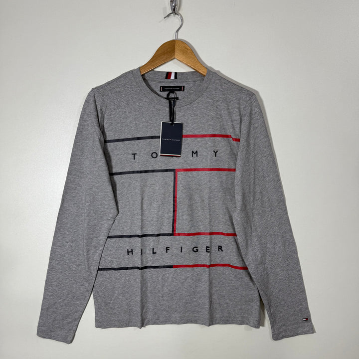 TOMMY HILFIGER ORGANIC COTTON LONG SLEEVES COTTON TSHIRT BRAND NEW