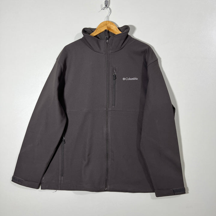 COLUMBIA SOFT SHELL WINDBREAKER JACKET INNER FLEECE