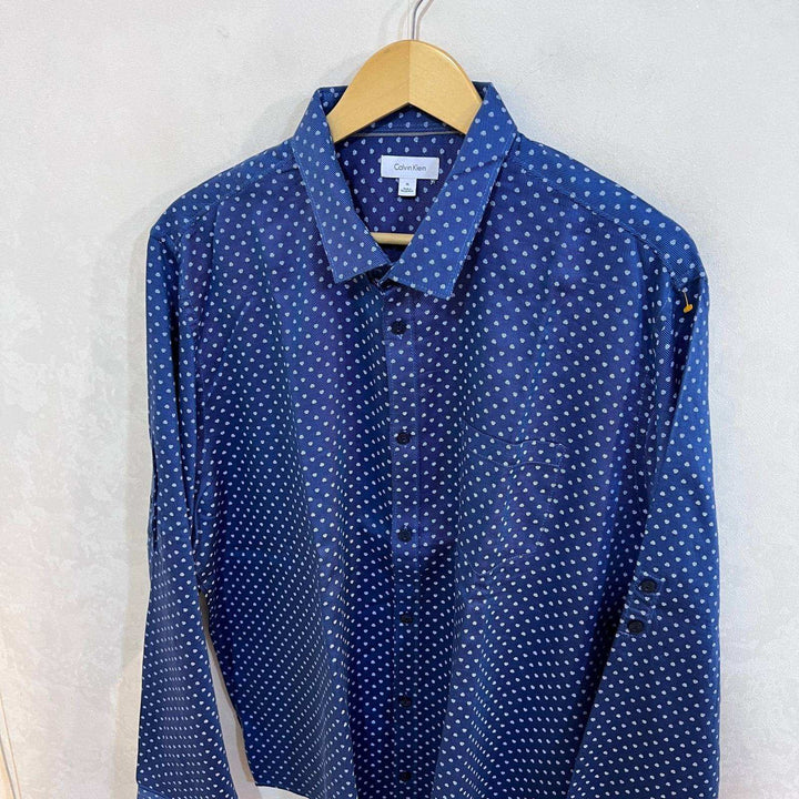 CALVIN KLEIN PRINTED FORMAL SHIRT WITH STRETCH - JS BROTHERS