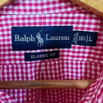 RALPH LAUREN POLO CLASSIC FIT BUTTON DOWN CHECKERED SHIRT - JS BROTHERS